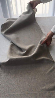 Traversă din in stonewashed Melange